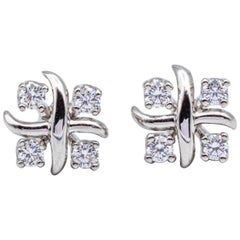 Tiffany & Co. Schlumberger-Lynn 0.29 Carat Stud Earrings in Platinum