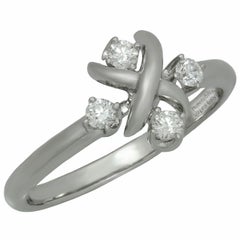 Tiffany & Co. Schlumberger Lynn Diamond Platinum Ring