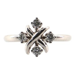 Tiffany & Co. Schlumberger Lynn Ring Platinum and Diamonds .20CT