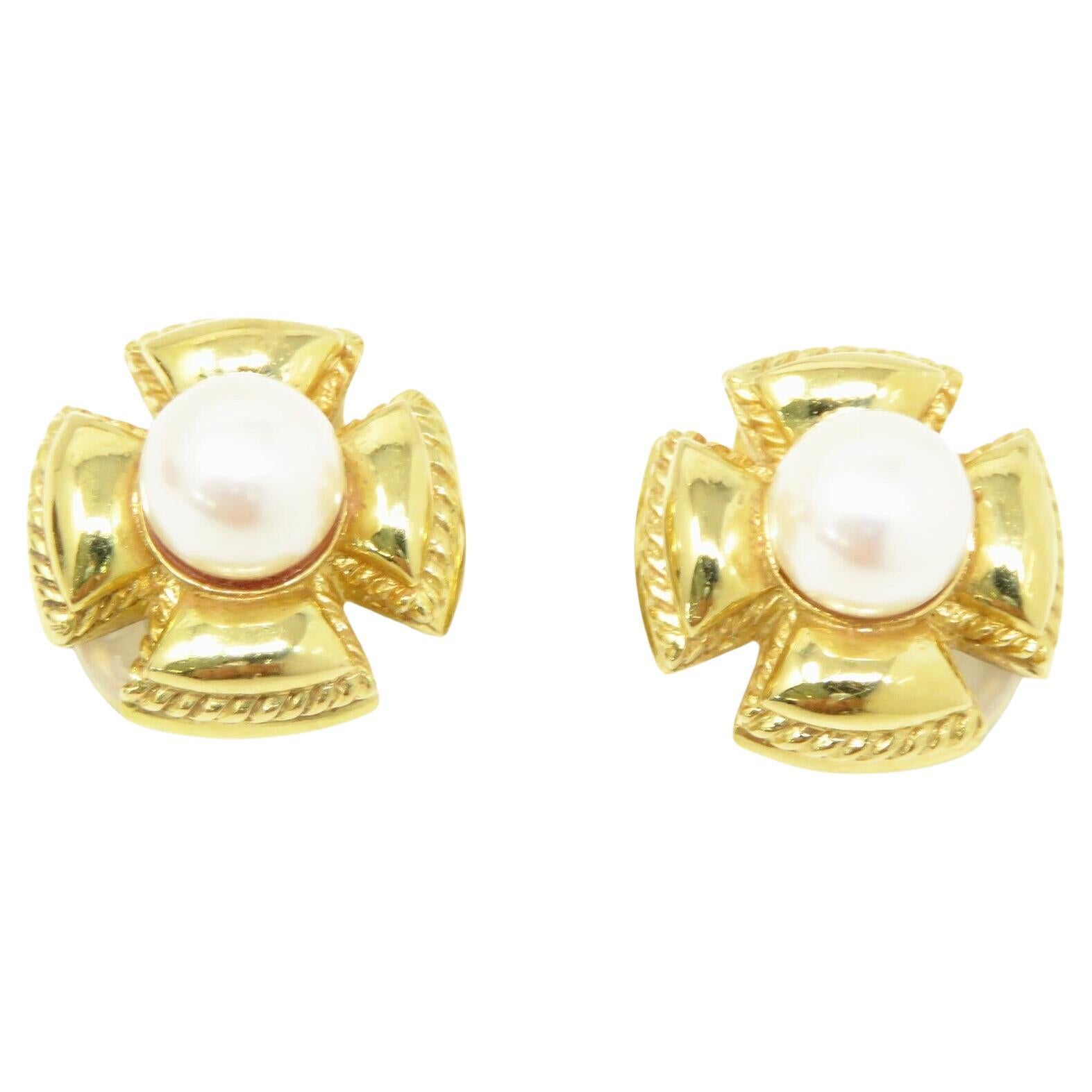 Tiffany & Co. Schlumberger Perlen-Ohrringe