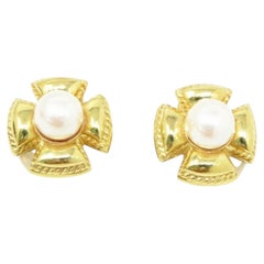 Tiffany & Co. Schlumberger Pearl Earrings