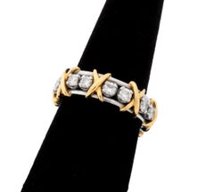 Tiffany & Co. Schlumberger Platinum Diamond Ring, 1.28ct, Vintage
