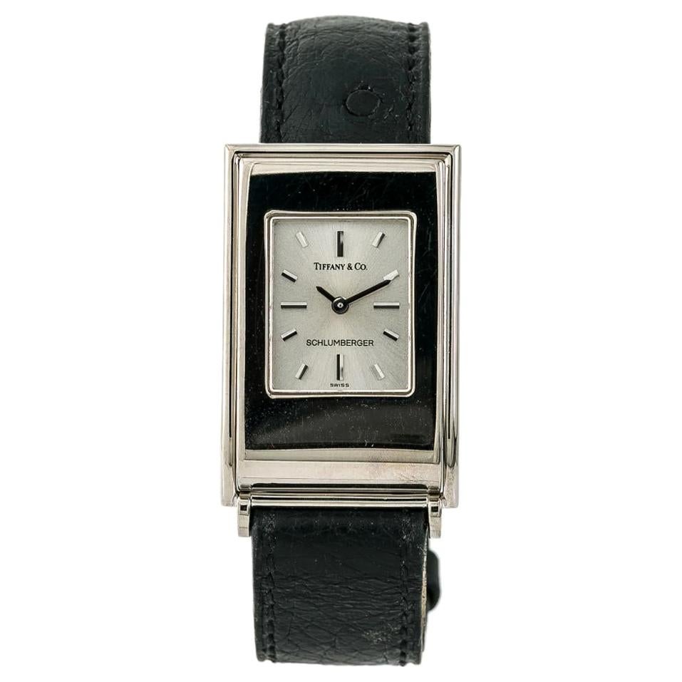 Tiffany & Co. Schlumberger Quartz, Silver Dial, Certified & For Sale