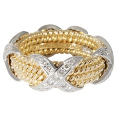 Tiffany & Co. Schlumberger Ring aus 18 Karat Gelbgold/Platin 0,54 Karat