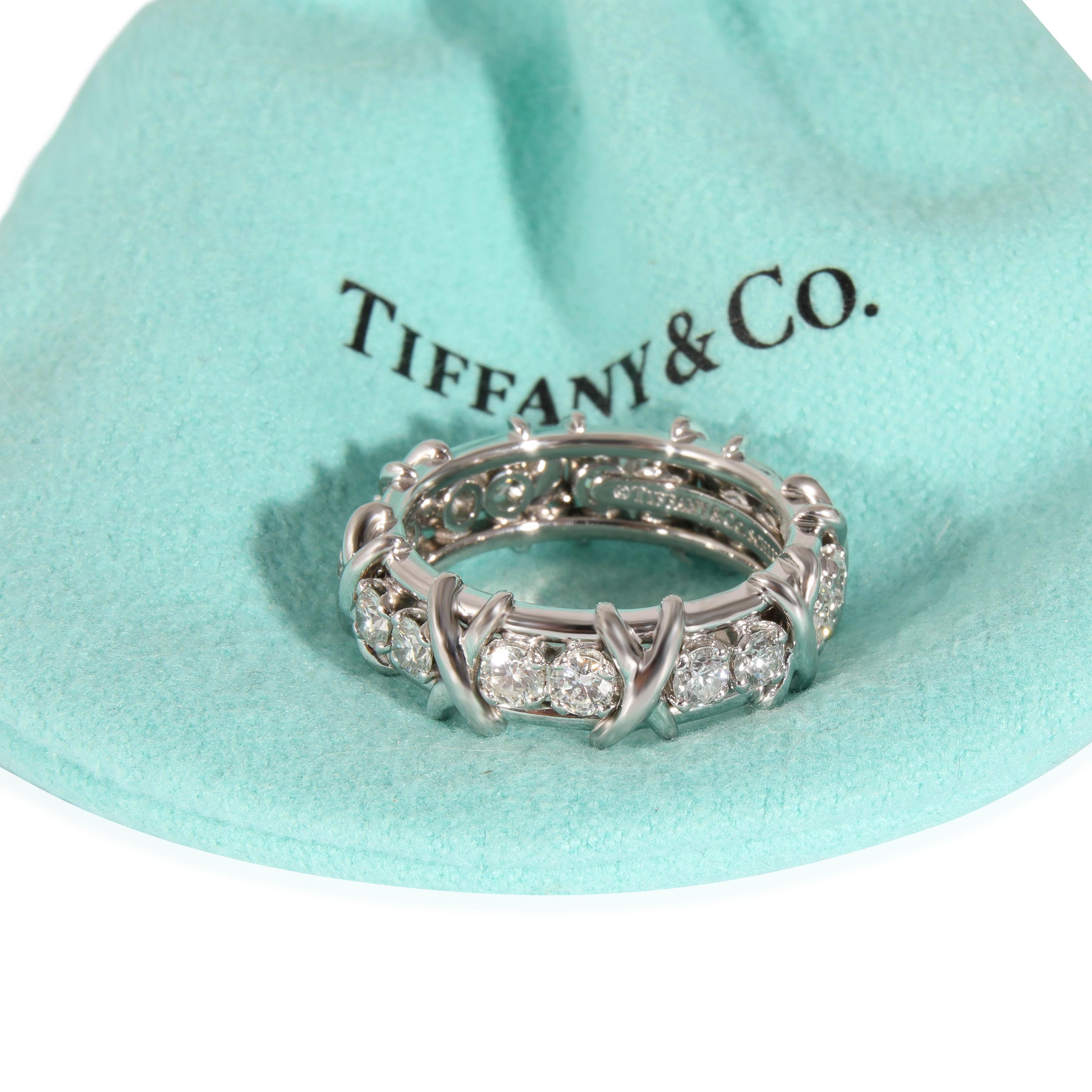 Tiffany & Co. Schlumberger Ring aus Platin 1,14 Gesamtkaratgewicht für Damen oder Herren