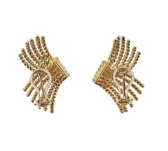 Tiffany & Co. Schlumberger Rope Gold Earrings