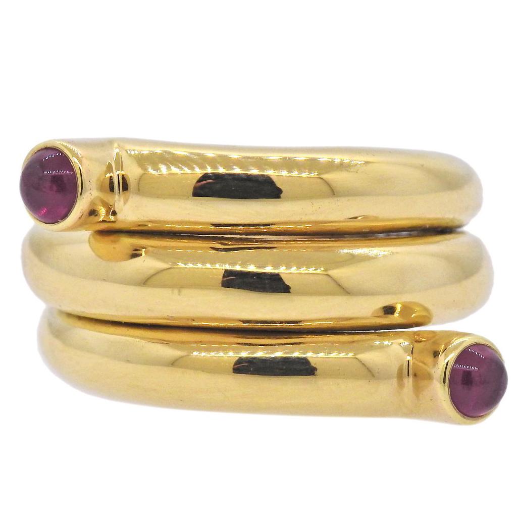 Tiffany & Co. Schlumberger Ruby Gold Wrap Ring
