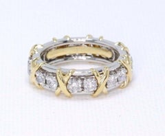 Tiffany & Co. Schlumberger Sixteen Stone 1.14TCW Diamond Ring 18kt & Platinum