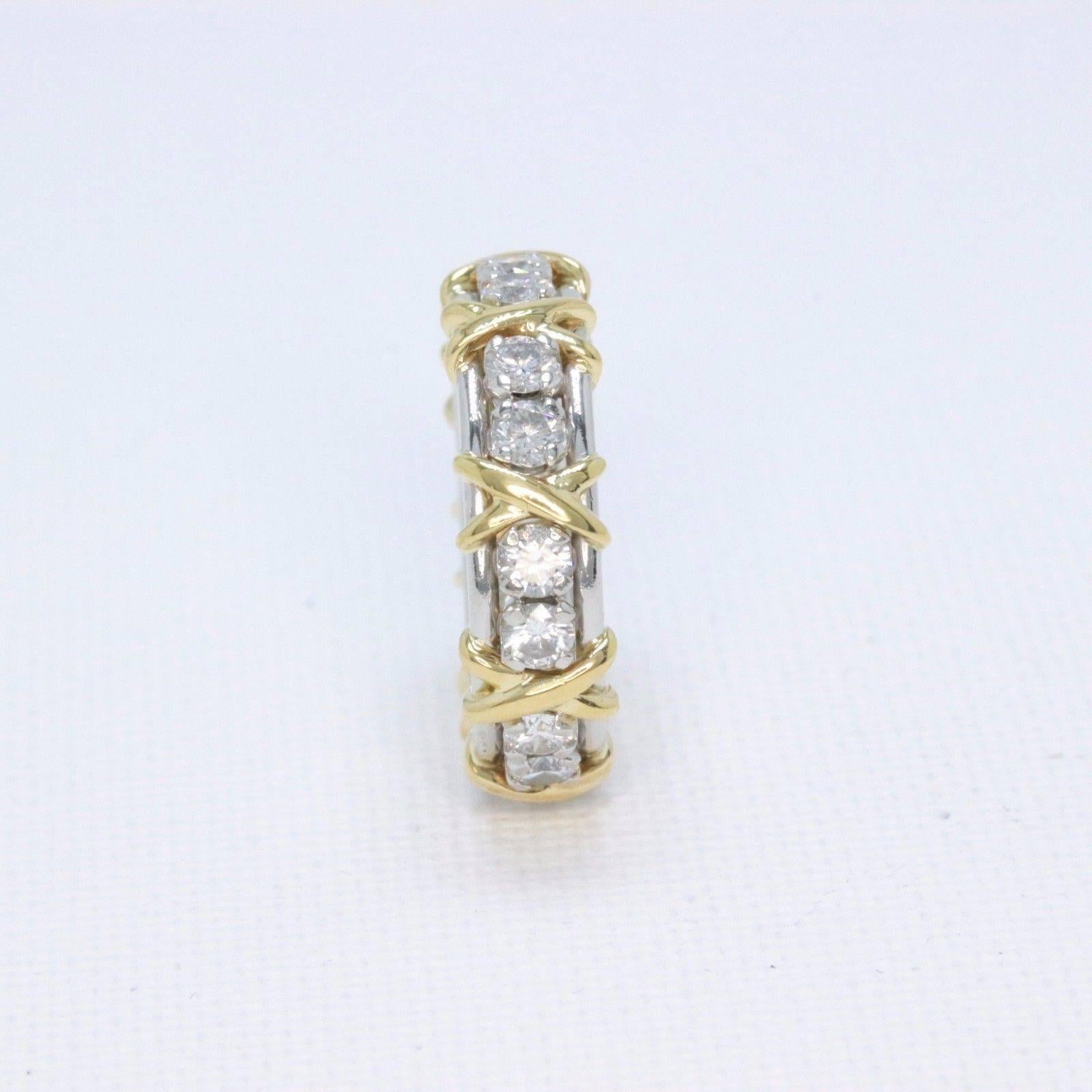 Tiffany & Co. Schlumberger Sixteen Stone 1.14TCW Diamond Ring 18kt & Platinum 3