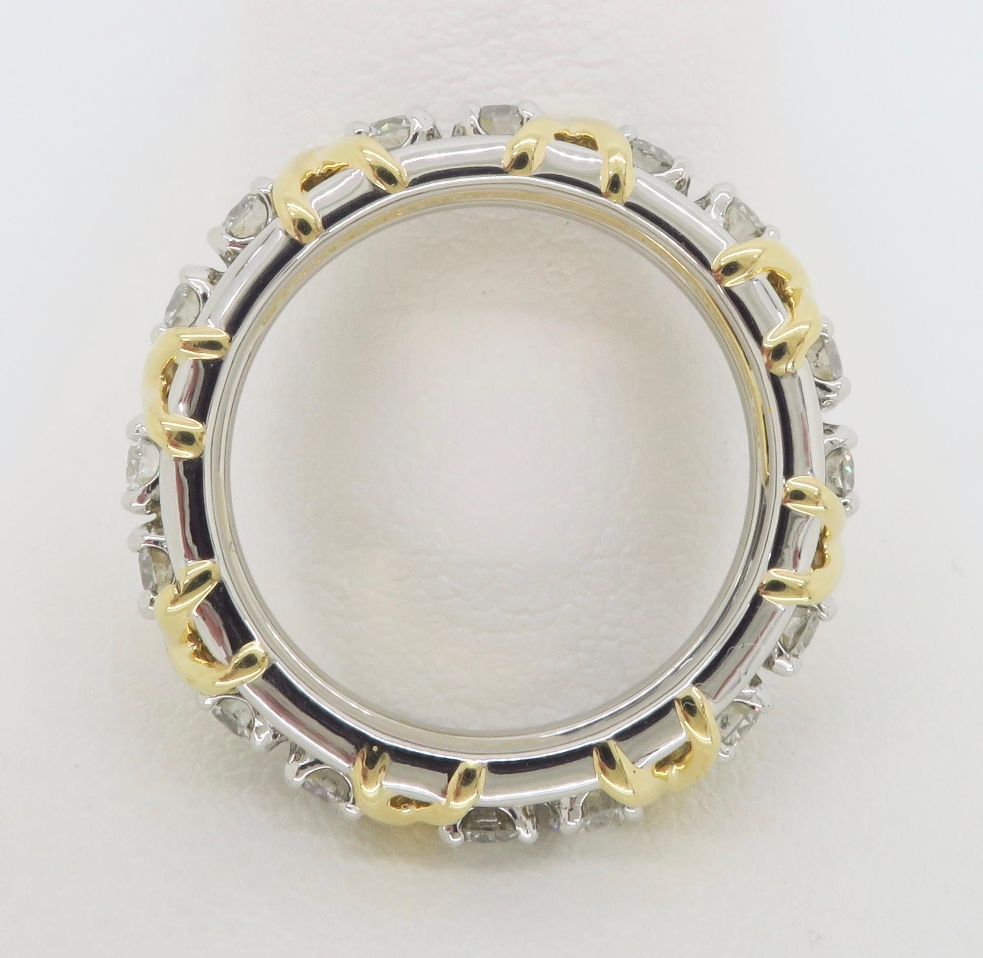 Tiffany and Co. Schlumberger Sixteen Stone Diamond Ring For Sale at ...