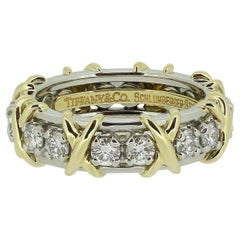 Tiffany & Co. Schlumberger Sixteen-Stone Diamond Ring Size J (49)