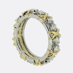 Tiffany & Co. Schlumberger Sixteen-Stone Diamond Ring Size N 1/2 (55)