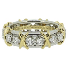 Tiffany & Co. Schlumberger Sixteen-Stone Diamond Ring Size N 1/2 (55)