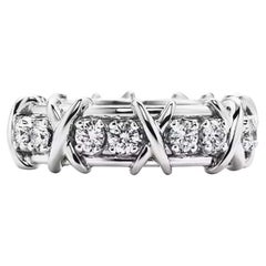 Tiffany & Co. Schlumberger Sixteen Stone Platinum Ring