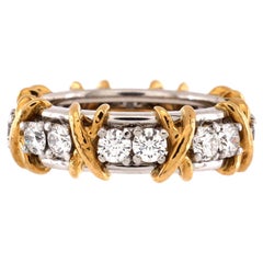 Tiffany & Co. Schlumberger Sixteen Stone Ring 18k Yellow Gold and Platinum