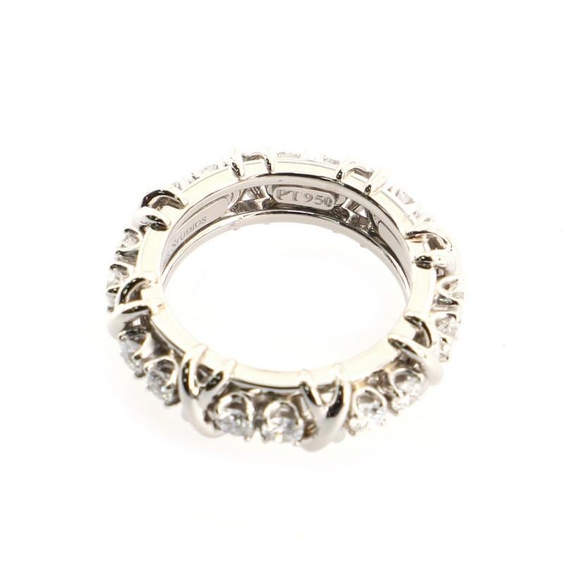 Women's or Men's Tiffany & Co. Schlumberger Sixteen Stone Ring Platinum with Diamonds