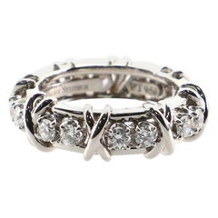 Tiffany & Co. Schlumberger Sixteen Stone Ring Platinum with Diamonds
