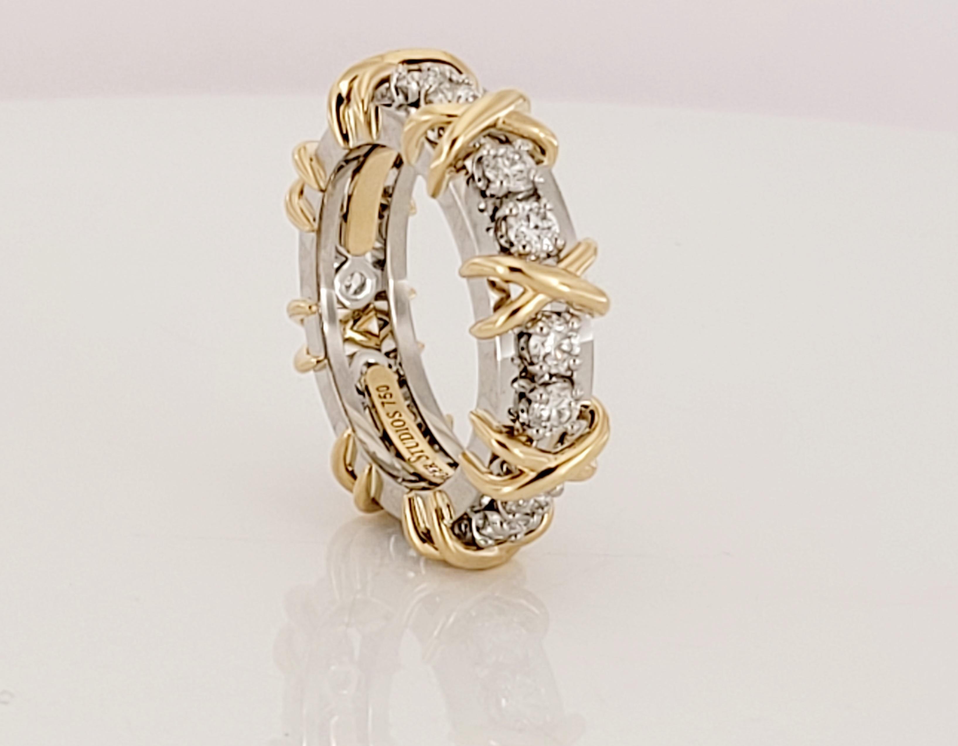 Brand Tiffany & co
Sixteen Stone Ring
18K yellow Gold & PT950
Ring Size 6.25
Main stone Diamond
Carat total weight 1.14ct
Diamond clarity VS
Color Grade F-G
Weight 11.8gr
Retail price: $13,000
Comes with Tiffany &co ring box