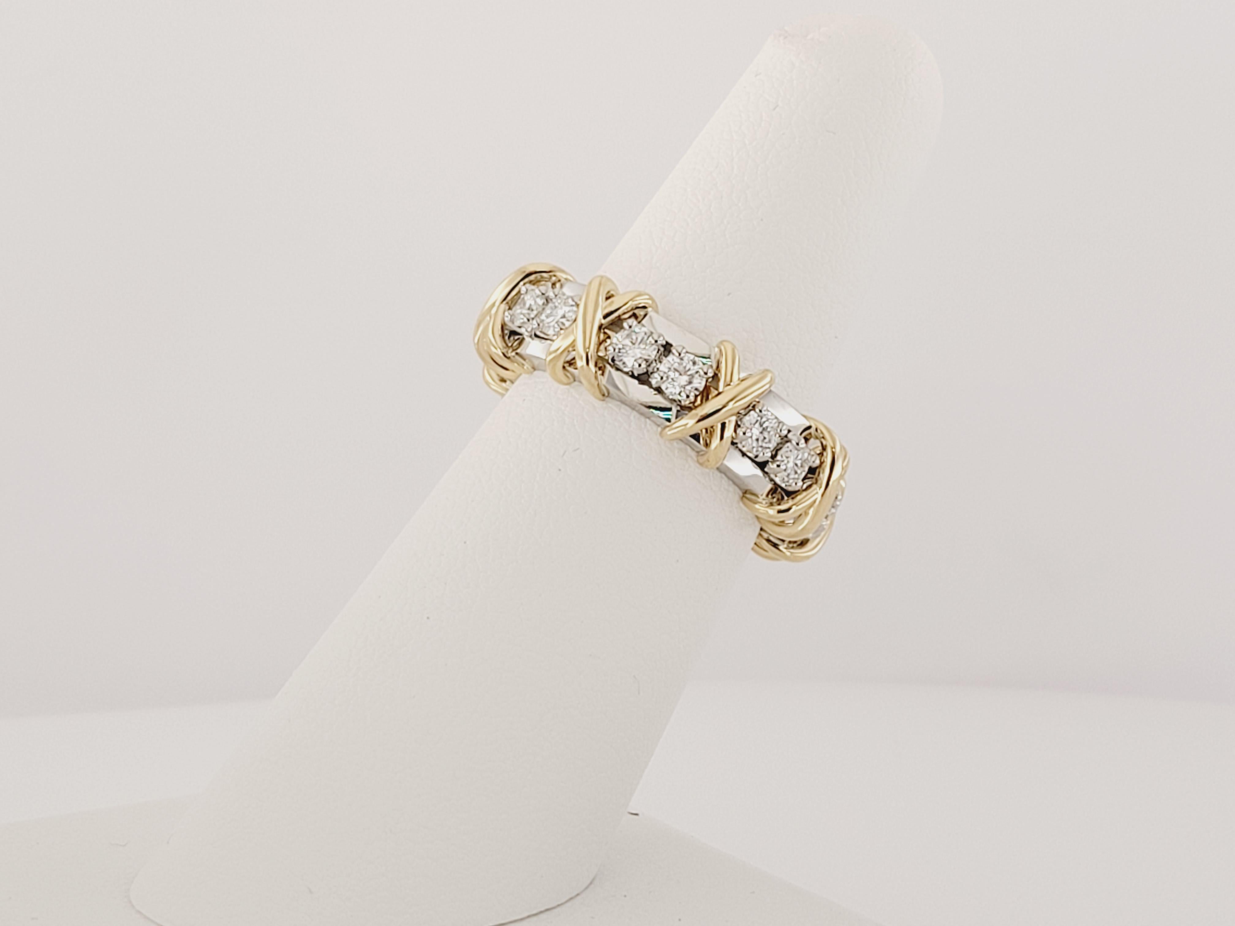 Women's Tiffany & Co. Schlumberger Sixteen Stone Ring Size 6.25