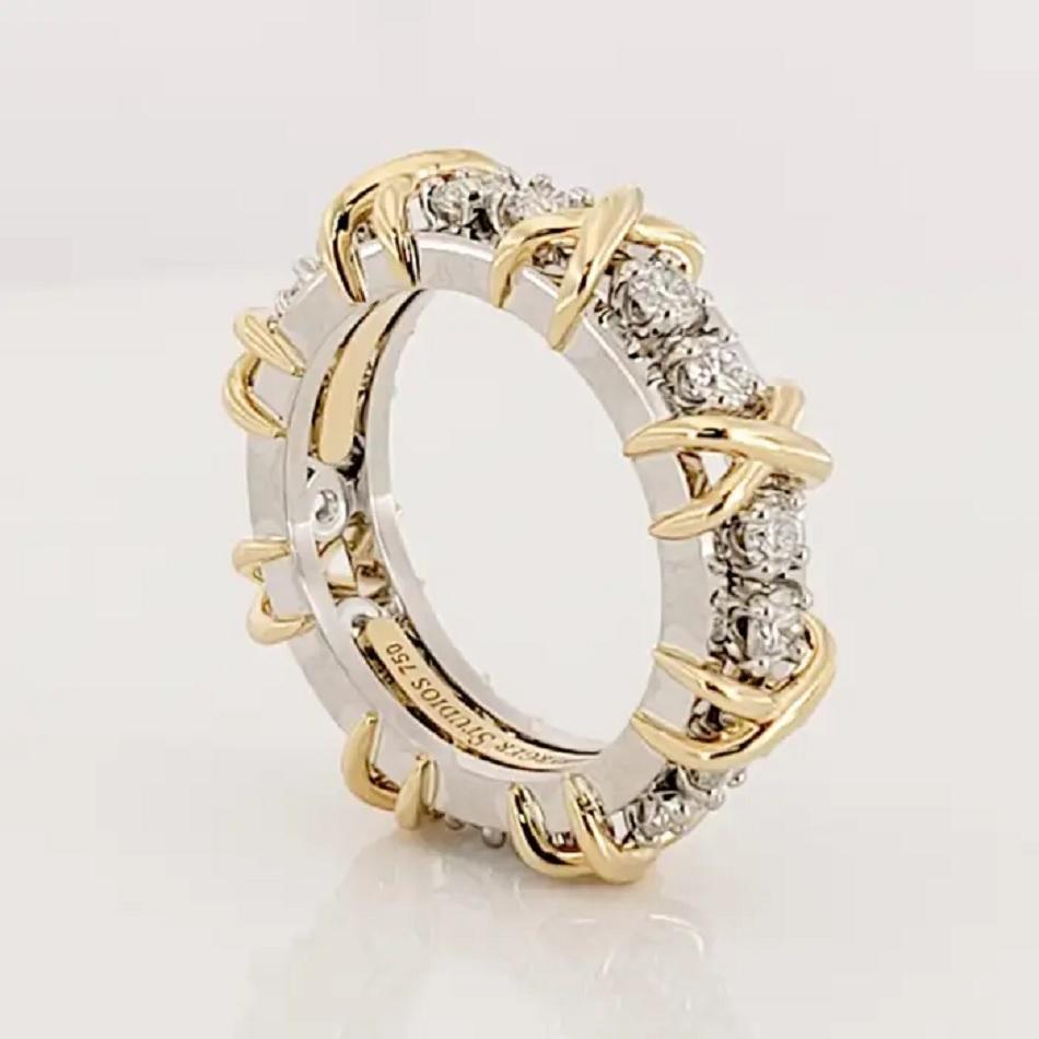 Tiffany & Co. Schlumberger Sixteen Stone Ring Size 6.25 1