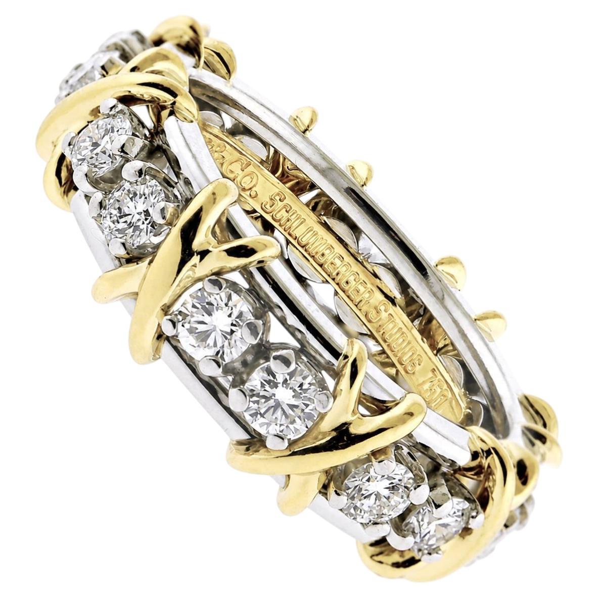 Tiffany & Co. Schlumberger-Ring mit 16 Steinen, Größe 6¾