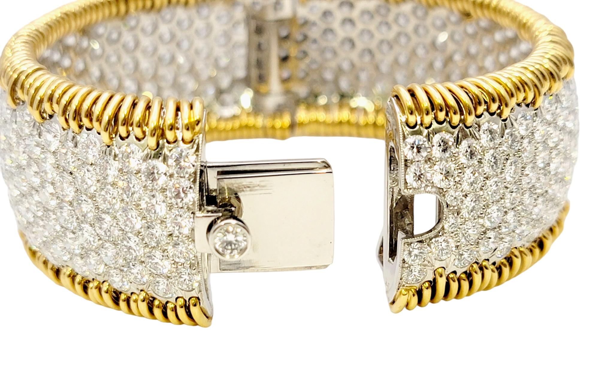 Tiffany & Co. Pulsera brazalete de diamantes 'Stitches' de Schlumberger 41,46 quilates en total 5