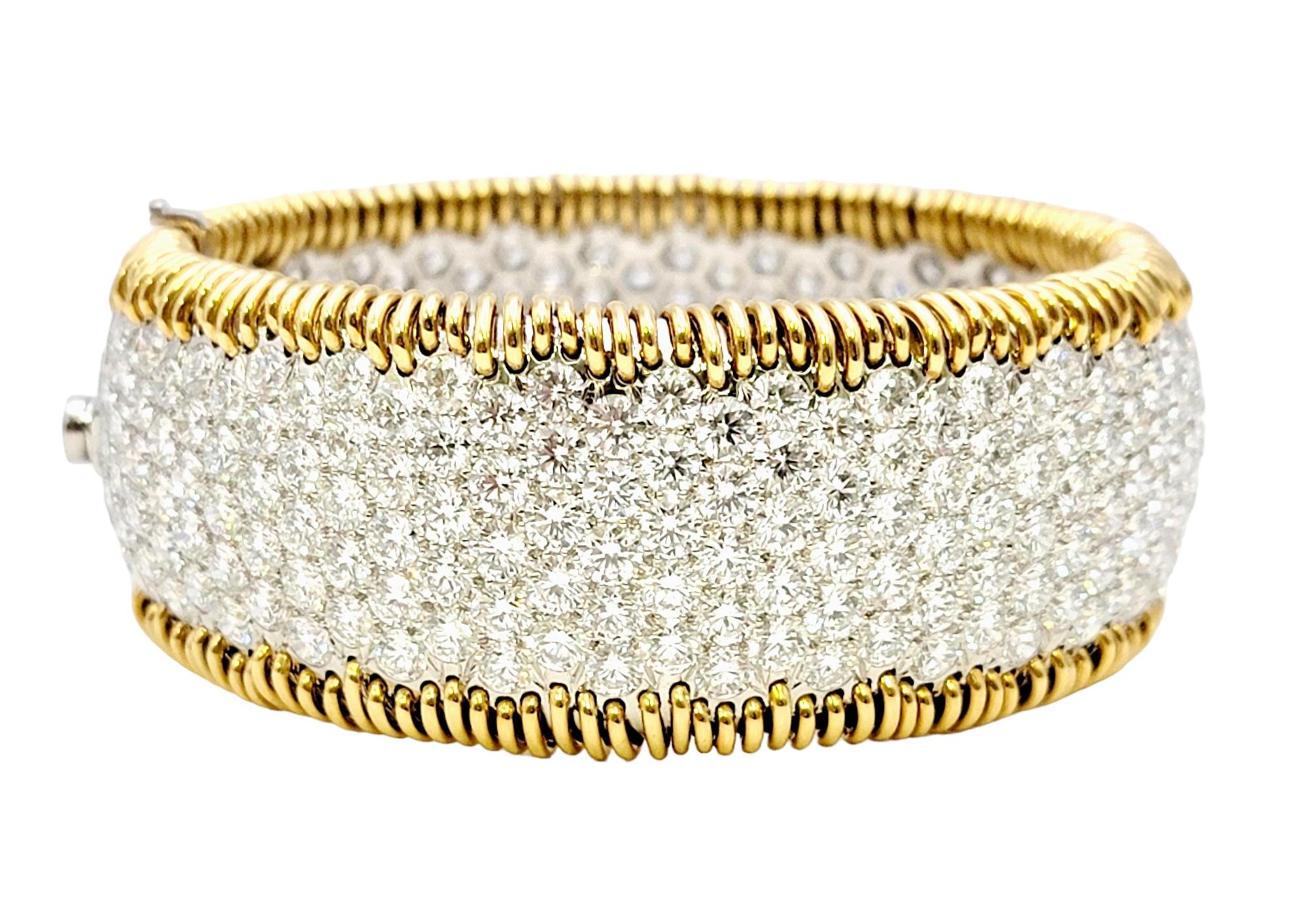 Tiffany & Co. Pulsera brazalete de diamantes 'Stitches' de Schlumberger 41,46 quilates en total Contemporáneo