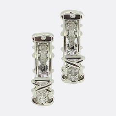 Tiffany & Co. Schlumberger Studios Diamond Hoop Earrings
