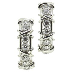 Tiffany & Co. Schlumberger Studios Diamant-Creolen-Ohrringe