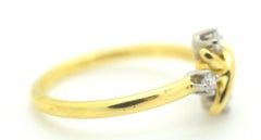 Tiffany & Co. Schlumberger Studios Diamond Platinum and Gold 18 Karat Lynn Ring