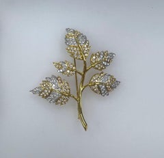 Tiffany & Co., Schlumberger Two-Color Gold and Diamond 'Five Leaves' Brooch
