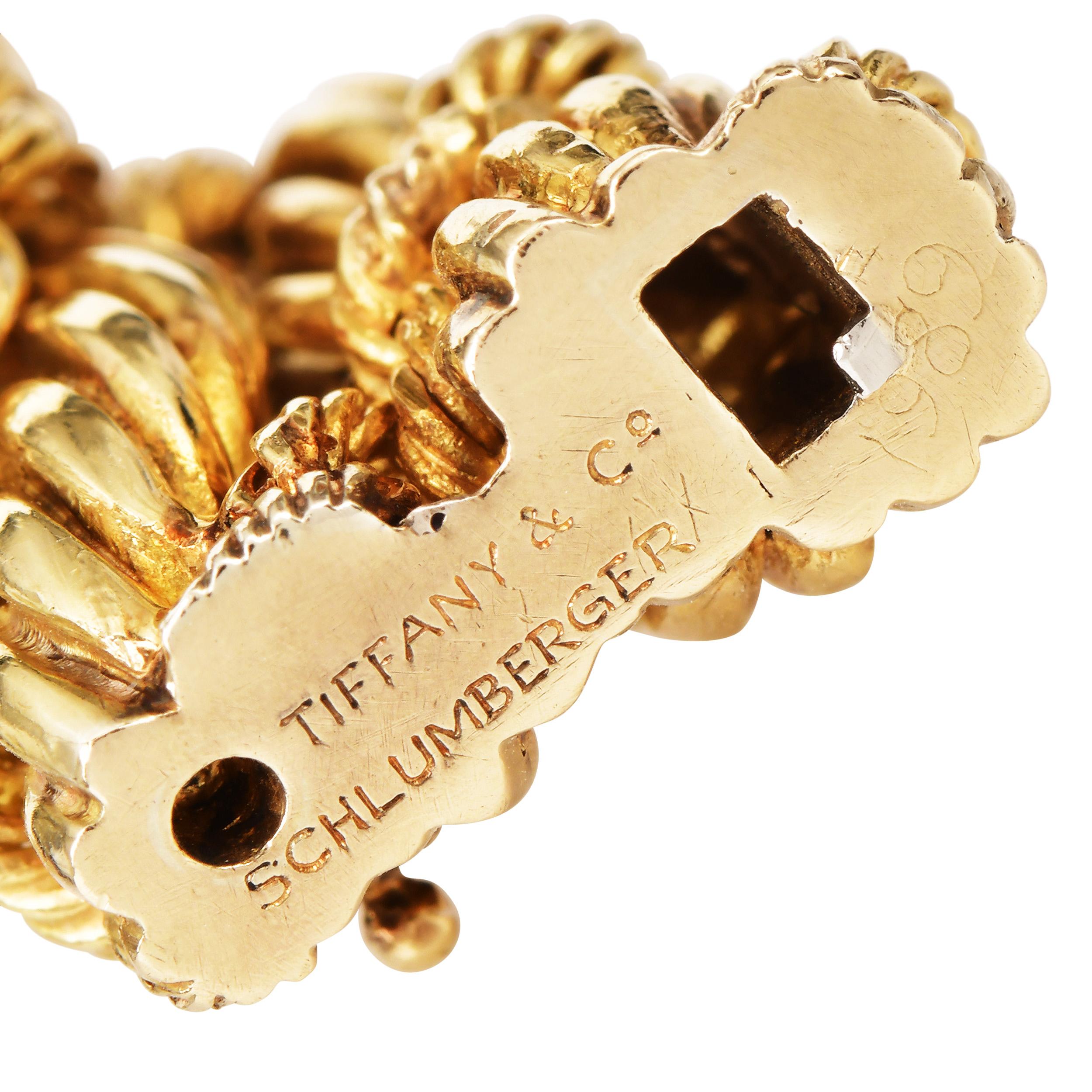 Tiffany & Co. Schlumberger Vintage 18K Gelbgold Seil-Armband im Angebot 5