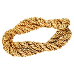 Tiffany & Co. Schlumberger Vintage 18K Yellow Gold Rope Bracelet