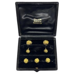 Tiffany & Co Schlumberger YG Love Knot Cufflink Dress Set