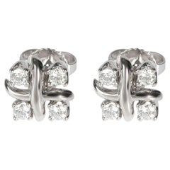 Tiffany & Co. Schumberger Diamond Earrings in Platinum 0.29 Ctw