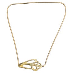 Tiffany & Co. Seashell Pendant Chain Necklace Choker 15.5" Hook Clasp Vintage