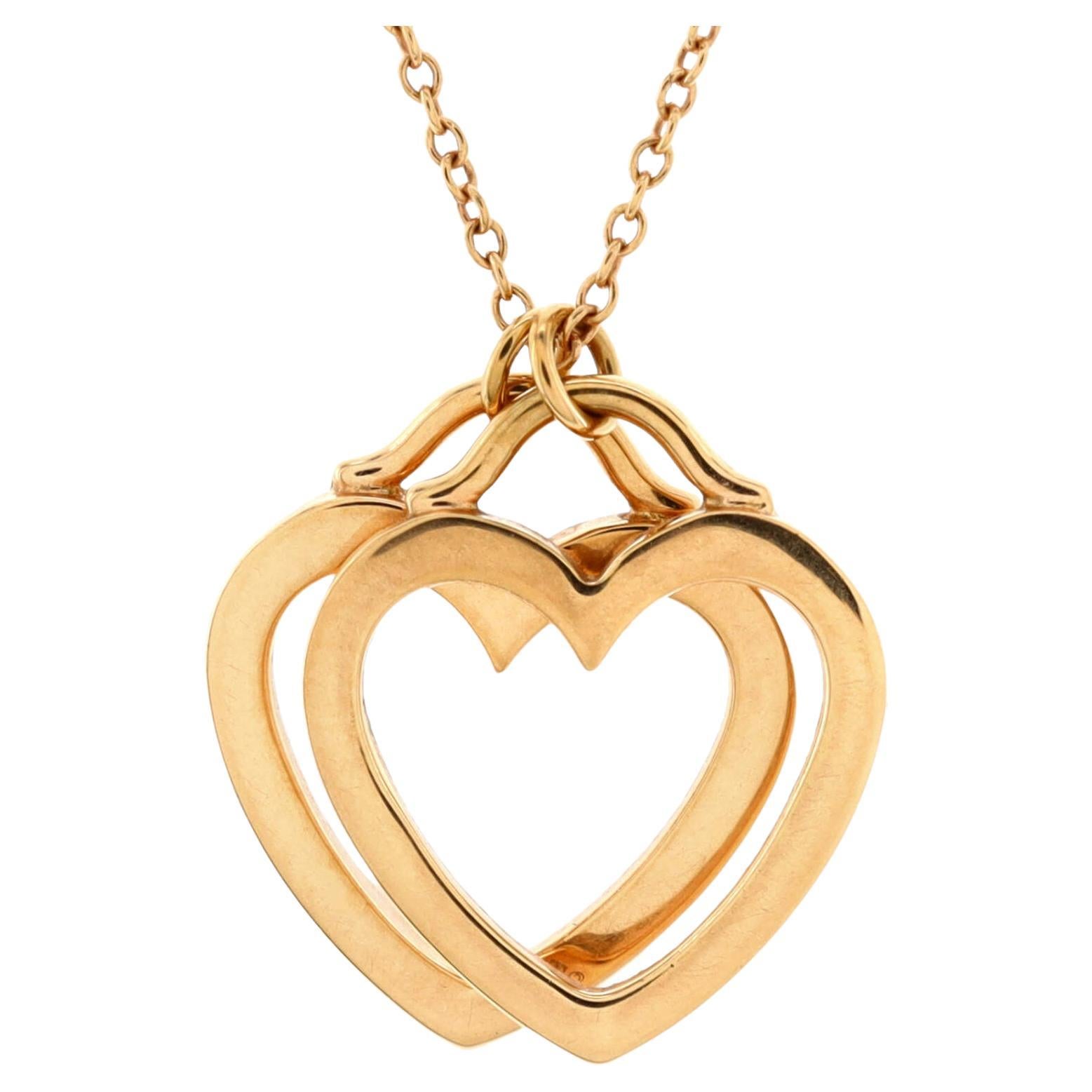 Tiffany & Co Locks small heart lock necklace in 18k rose gold 16