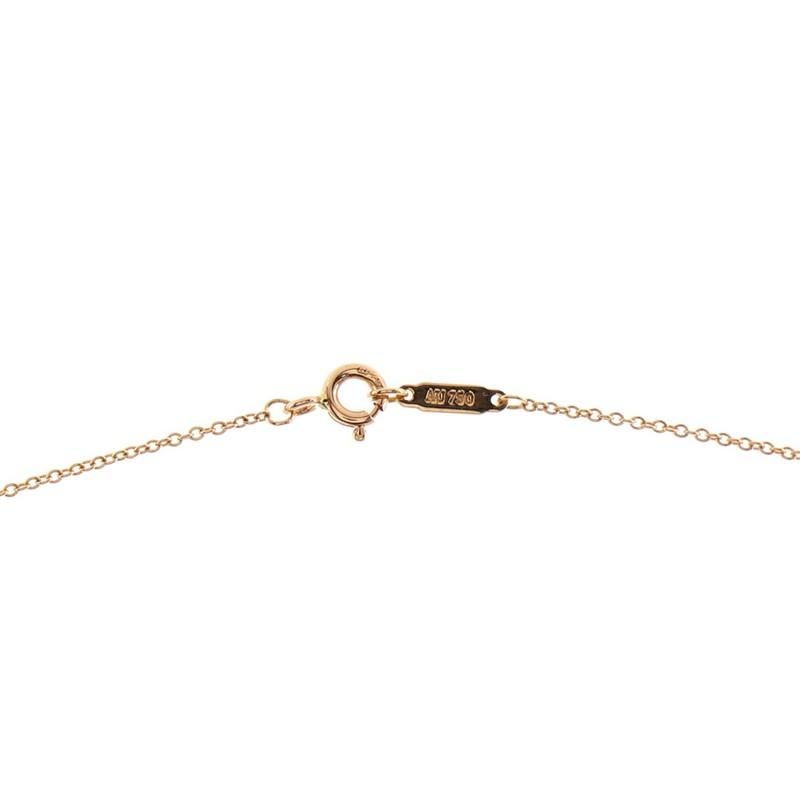 Tiffany & Co. Sentimental Herz 3 Diamant-Anhänger Halskette 18K Rose Gold 1