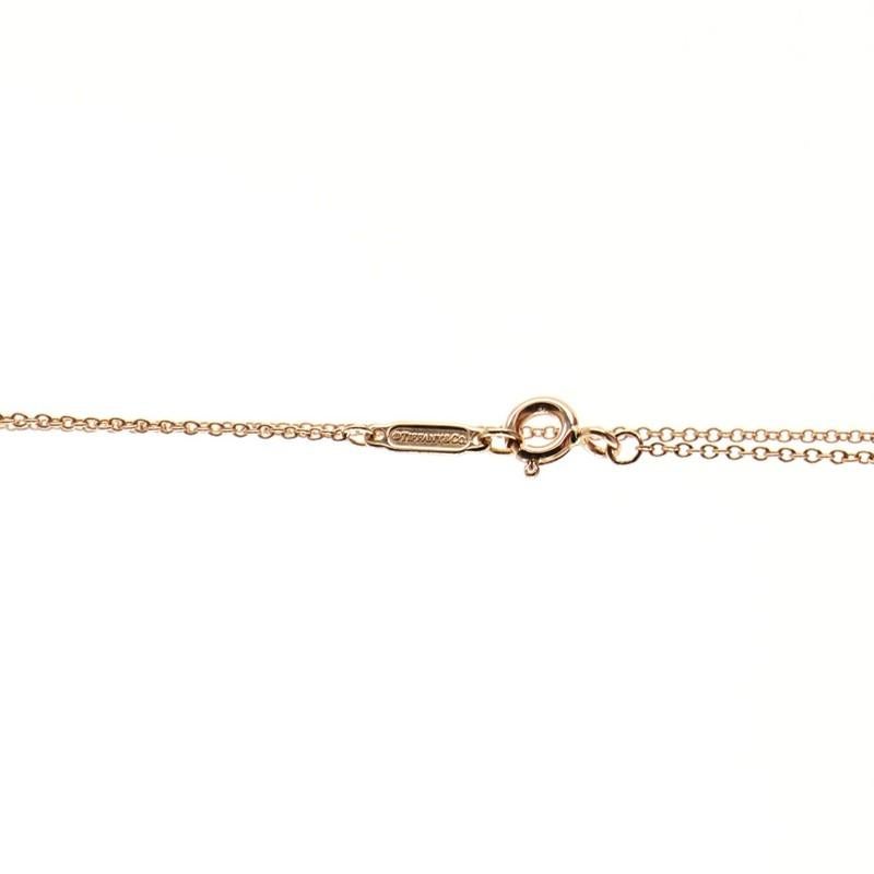 Tiffany & Co. Sentimental Herz 3 Diamant-Anhänger Halskette 18K Rose Gold 2