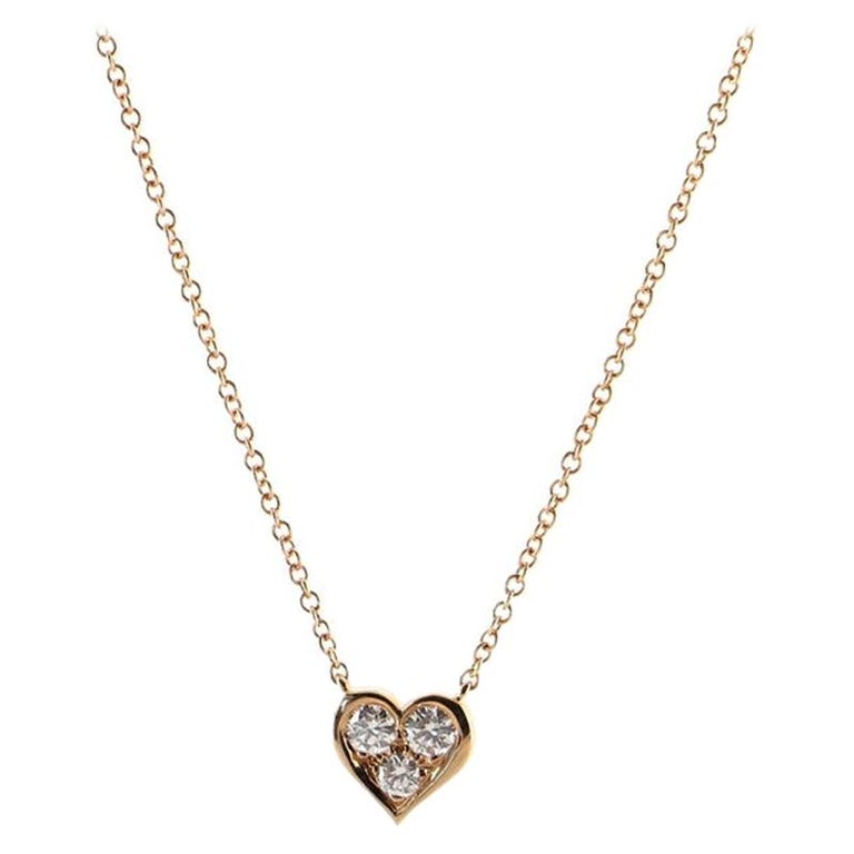Tiffany Diamond Heart Necklaces 60 For Sale On 1stdibs