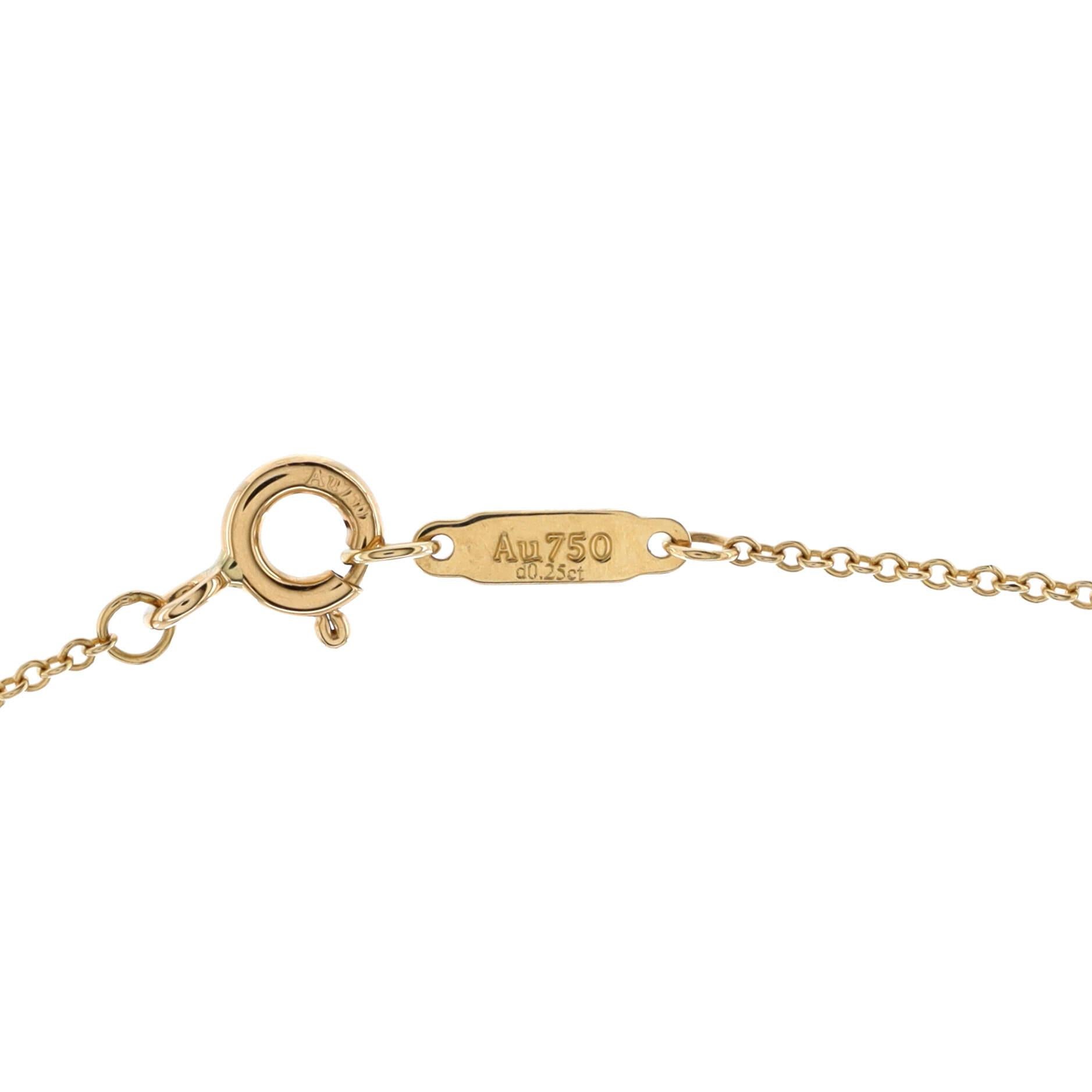 Women's Tiffany & Co. Sentimental Heart Pendant Necklace 18K Rose Gold and Diamonds Mini