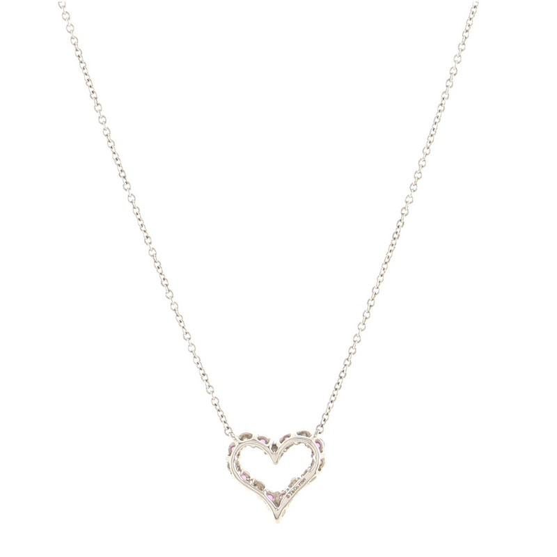 tiffany and co pink heart necklace