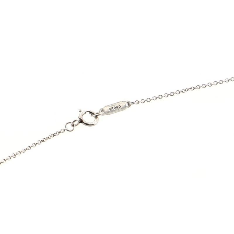 Tiffany & Co. Sentimental Heart Pendant Necklace Platinum with Diamonds In Good Condition In New York, NY