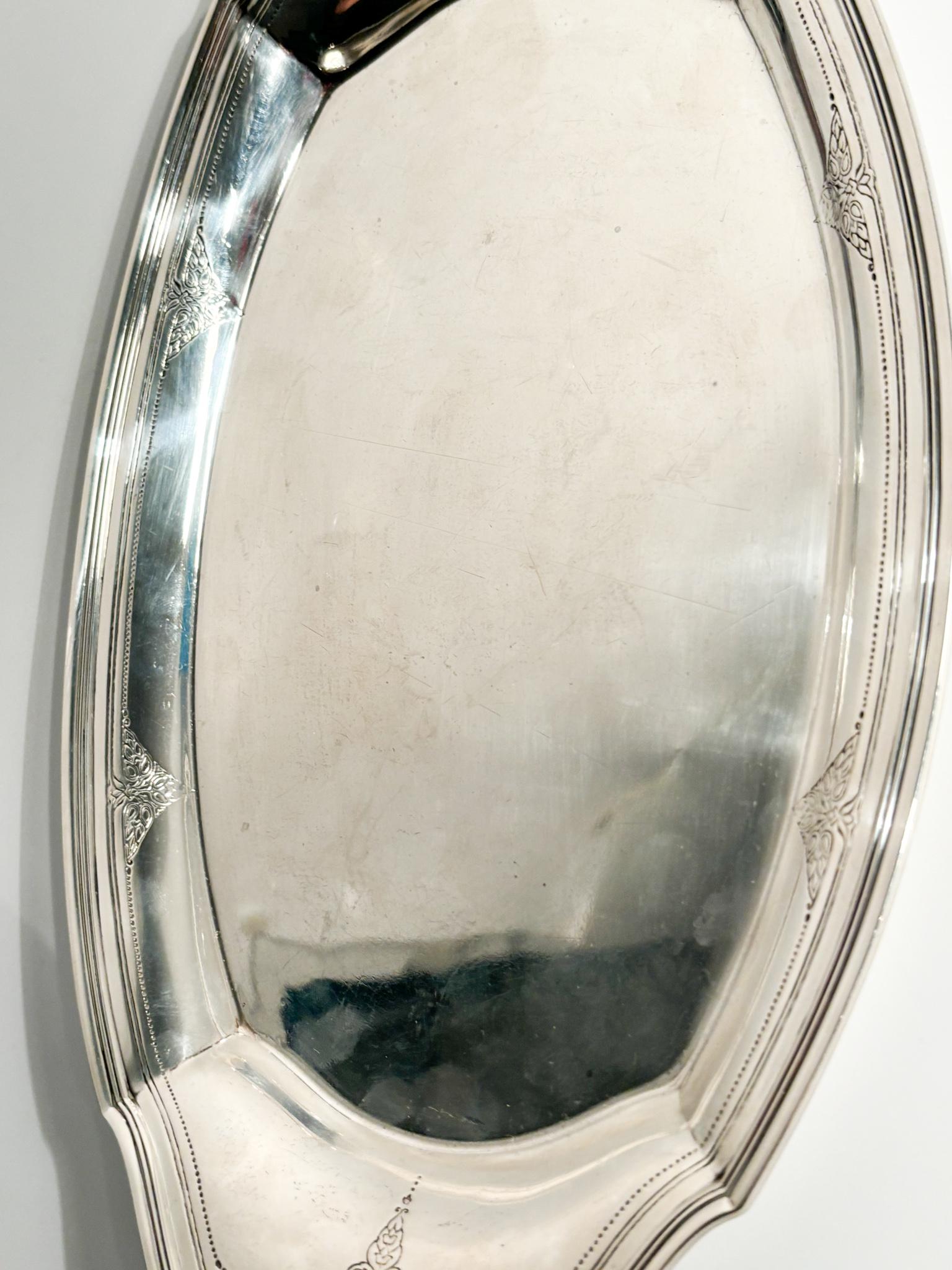 Tiffany & Co Serving Tray in 925 Sterling Silver from the 1940s 1