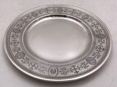 Tiffany & Co. Set of 14 Sterling Silver 1923 Bread Plates / Coasters Art Deco