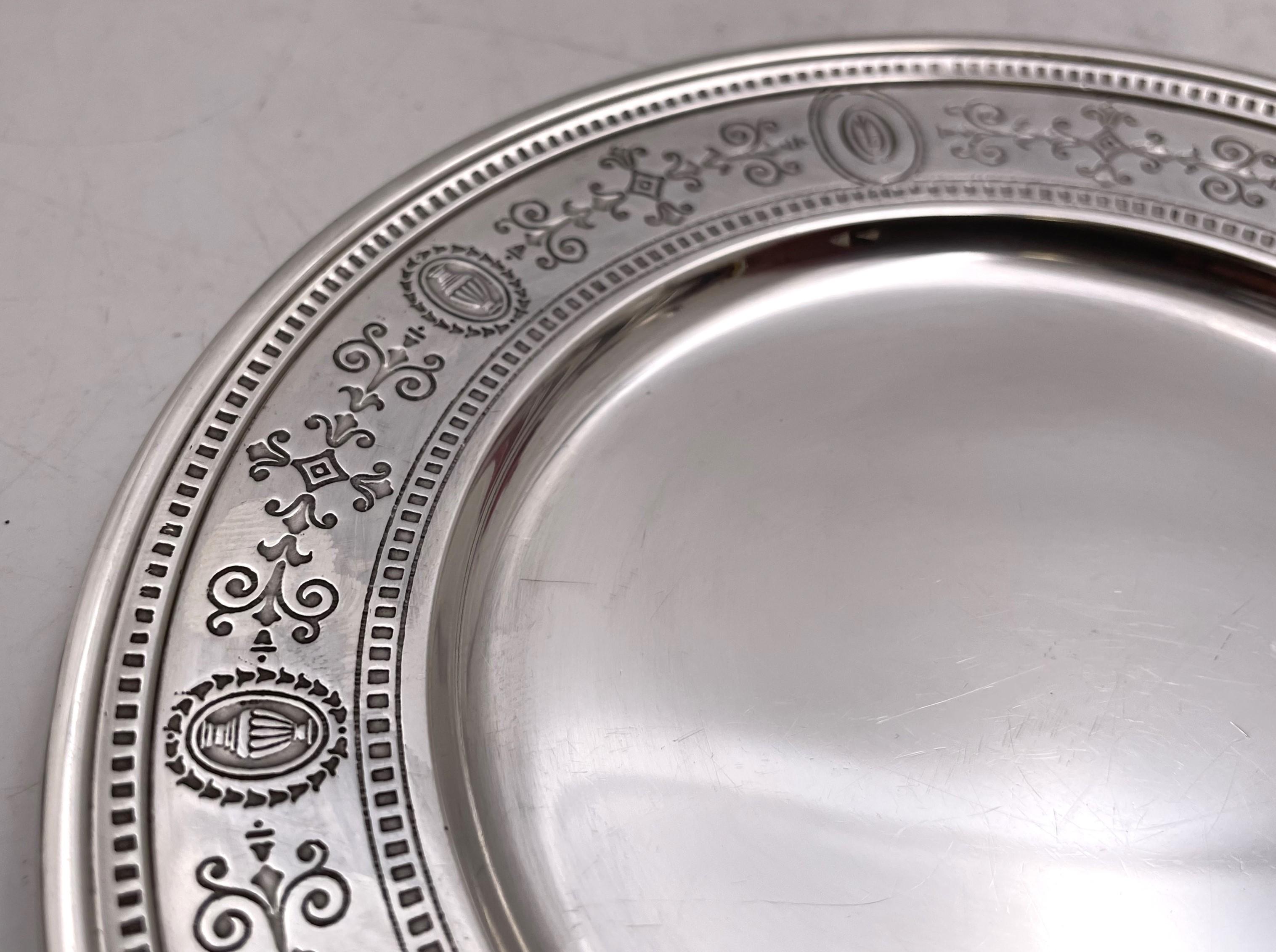 Tiffany & Co. Set von 14 Sterlingsilber 1923 Brottellern / Untersetzern Art Deco im Zustand „Gut“ im Angebot in New York, NY