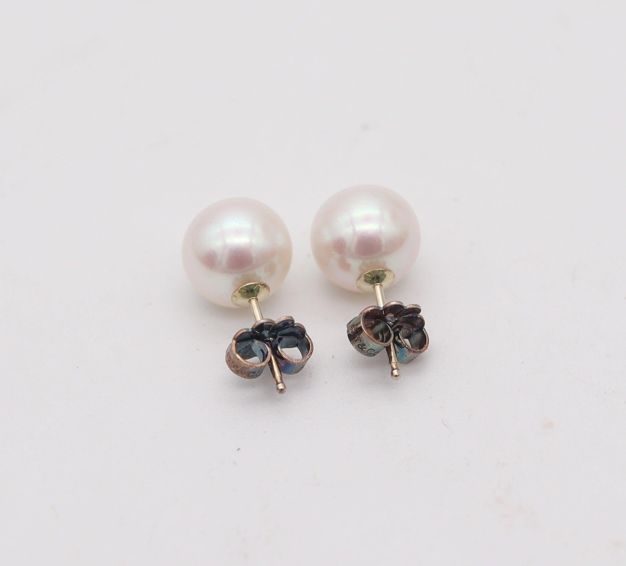 TIFFANY & CO. Set di tre orecchini in argento 925 con onice, ametista e perle in vendita 6