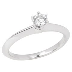 Tiffany & Co Setting 0.24 Carat Diamond Solitaire Ring