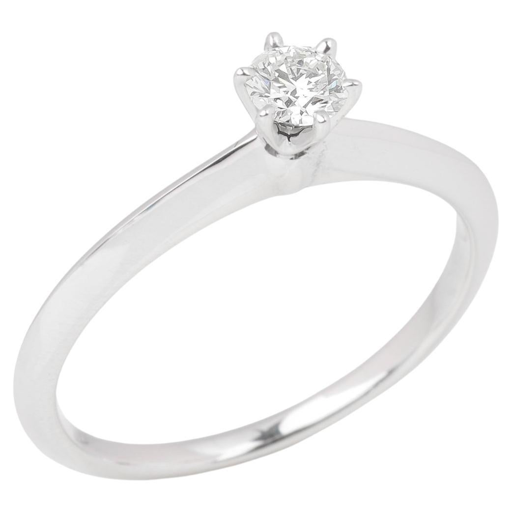 Tiffany & Co Setting 0.24 Carat Diamond Solitaire Ring For Sale