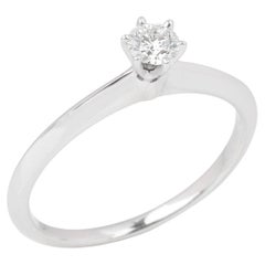 Tiffany & Co Setting 0.24 Carat Diamond Solitaire Ring